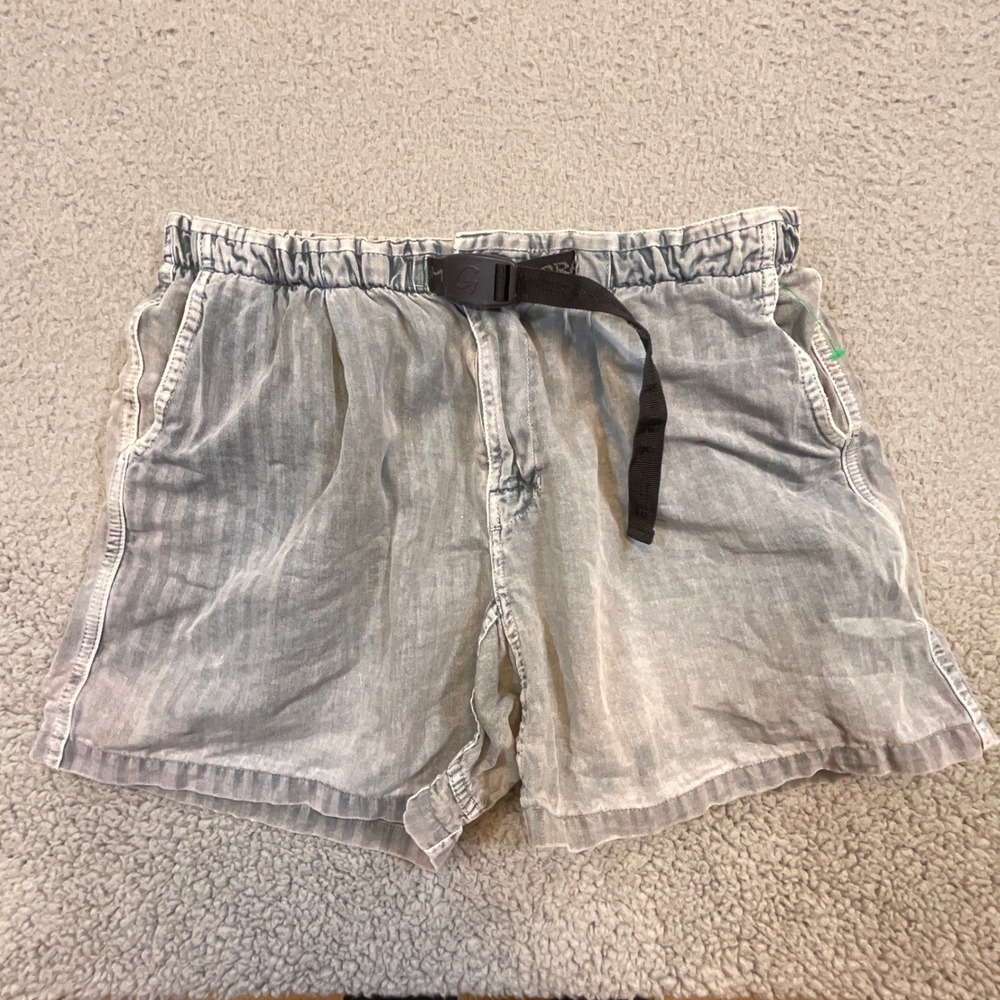 Gramicci Climbing Shorts Mens L Grey Fair Belted Gorpcore Hiking Vintage USA